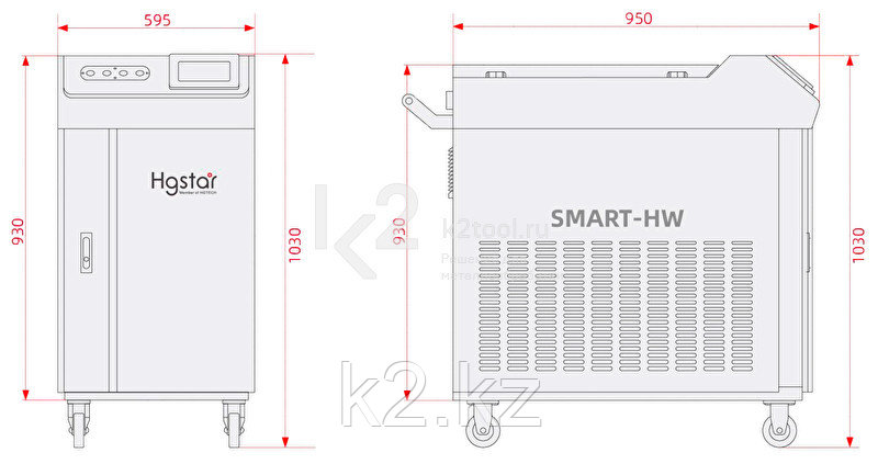 Аппарат ручной лазерной сварки HGTECH SMART HW-1500