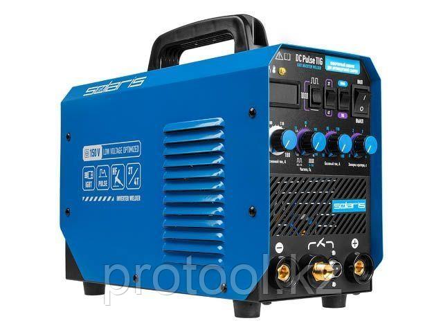 Инверторный аппарат аргонодуговой сварки SOLARIS TIG-200P (DC TIG; HF; Pulse; MMA; 180 A; 150 В-240 В)