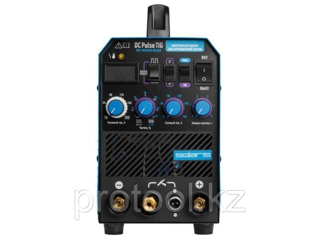 Инверторный аппарат аргонодуговой сварки SOLARIS TIG-200P (DC TIG; HF; Pulse; MMA; 180 A; 150 В-240 В)