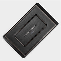 Блюдо для подачи Magistro Black style, 33,5×20,5 см, фарфор, чёрное3