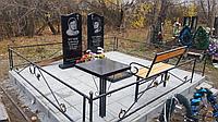 Укладка тротуарной плитки на могилу3