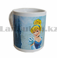 Набор детской посуды Принцесса Золушка Cinderella чашка тарелка кружка голубая6