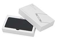 Портативное зарядное устройство с синей подсветкой логотипа Faros, soft-touch, 4000 mAh6