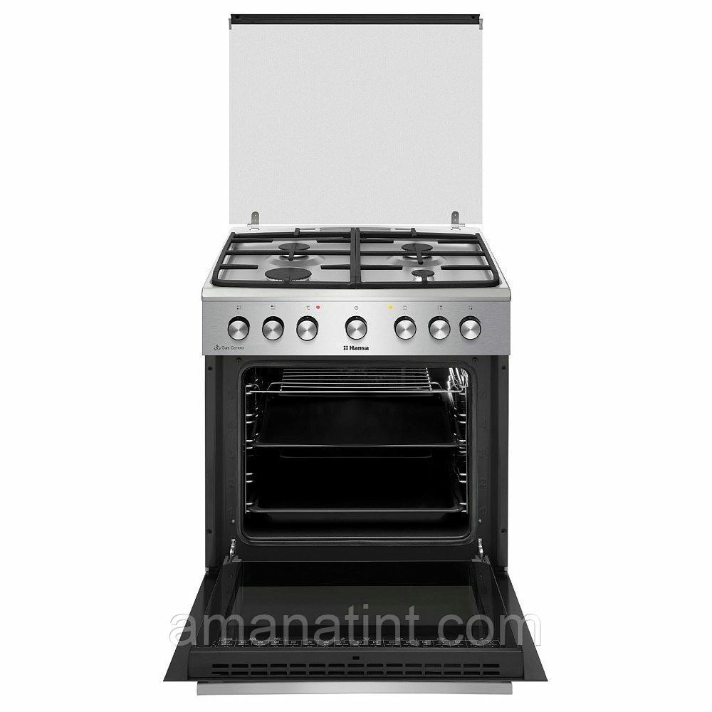 Комбинированная плита Hansa FCMX68123 серебристая