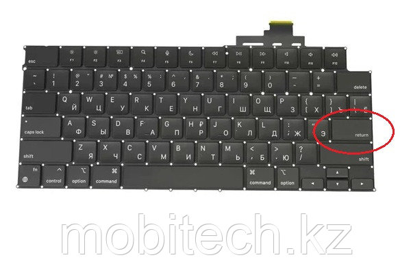 Клавиатуры Alma A2681 A2941 MacBook Air A2681 A2941 горизонтальный Enter клавиатура c EN/RU раскладкой