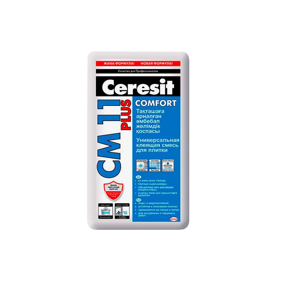 Универсальная клеящаяся смесь для плитки Ceresit CM11 Plus, 25 кг