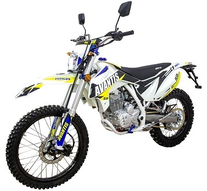 Мотоцикл Avantis Lux FX-250 черный, белый, желтый