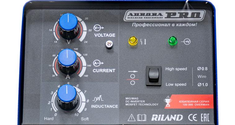 Полуавтомат инверторный Aurora Pro OVERMAN 180, Mosfet 40-175 A, MIG-MAG (OVER 180)