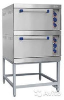 Шкаф жарочный ШЖЭ-2 стандартная духовка, подставка 840x897x1475 мм., /лицев. нерж/1