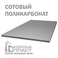 Сотовый поликарбонат 20 лет гарантии - Бронза-Серый 10мм