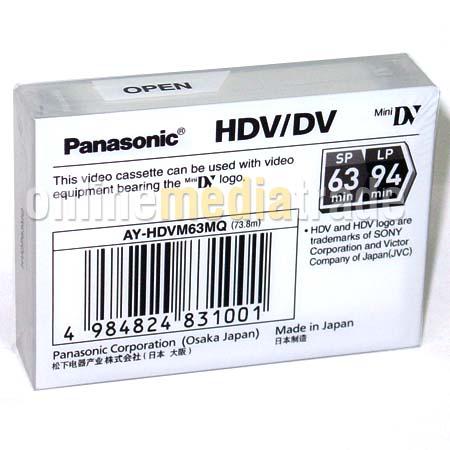 Кассеты miniDV HDV DVC PANASONIC AY-HDVM63MQ 1080p