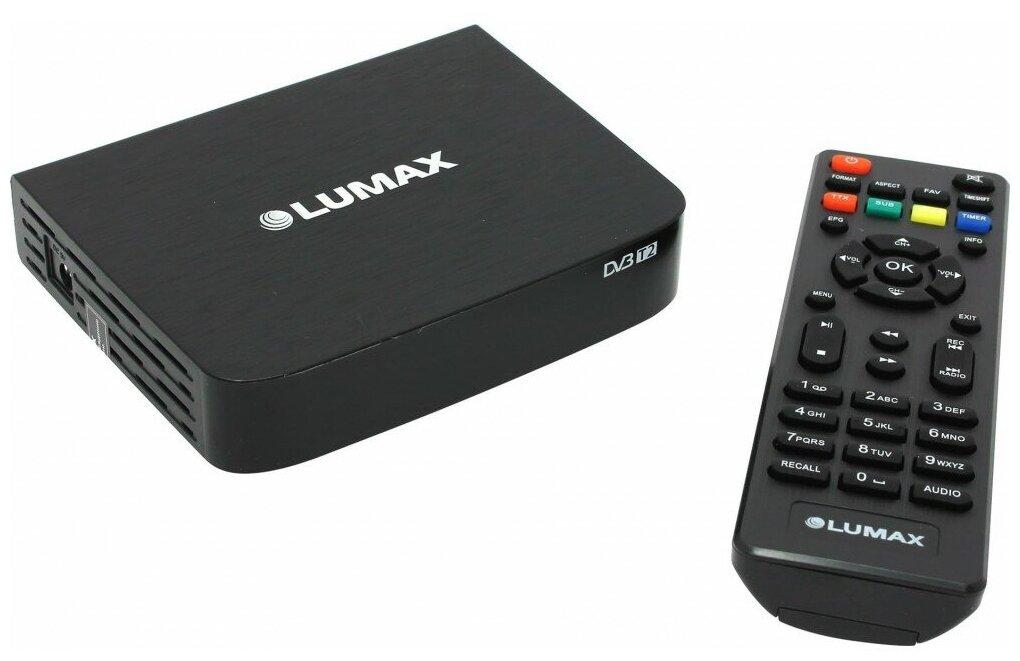 Цифровая TV-приставка LUMAX DV2104HD, DVB-T2 /DVB-C, HDMI, USB - Черный
