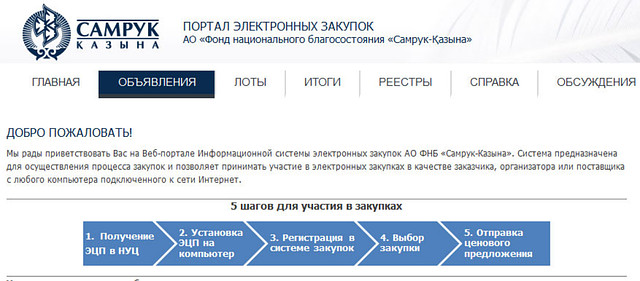 Настройка госзакупок
