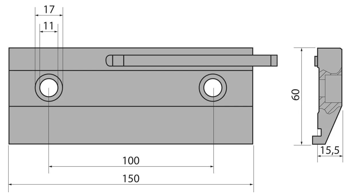 Зажим STX60