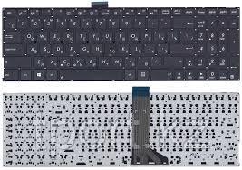 Клавиатура для ноутбука Asus S500, RU, без рамки, черная