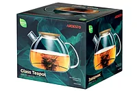 Заварник Ardesto Golden Moon, 1000 мл, боросиликатное стекло, бамбук