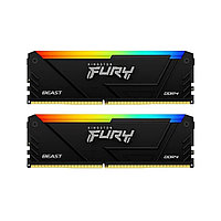 Комплект модулей памяти Kingston FURY Beast RGB KF436C17BB2AK2/16 DDR4 16GB (Kit 2x8GB)