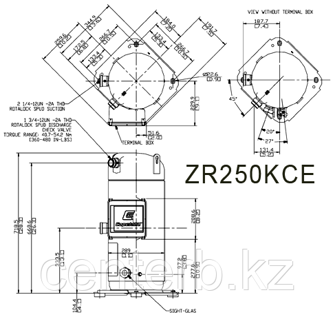 ZR 250 KCE-TWD-523 Компрессор спиральный Copeland