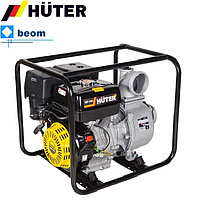 Мотопомпа Huter МР-100 (Ø 100 мм | л/мин 1800 | л.с.13 | Высота напора, м 32 | Глубина м 8 | для чистой воды)