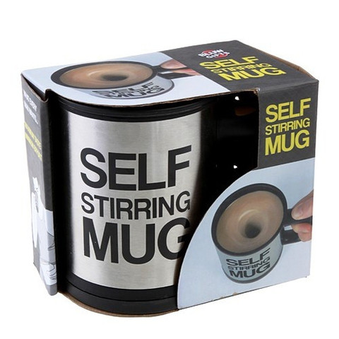 Кружка-мешалка автоматическая «Self Stirring Mug» с крышкой (Желтый)