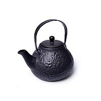 Fissman Заварочный чайник 900 мл с ситечком, ЧЕРНЫЙ (керамика)