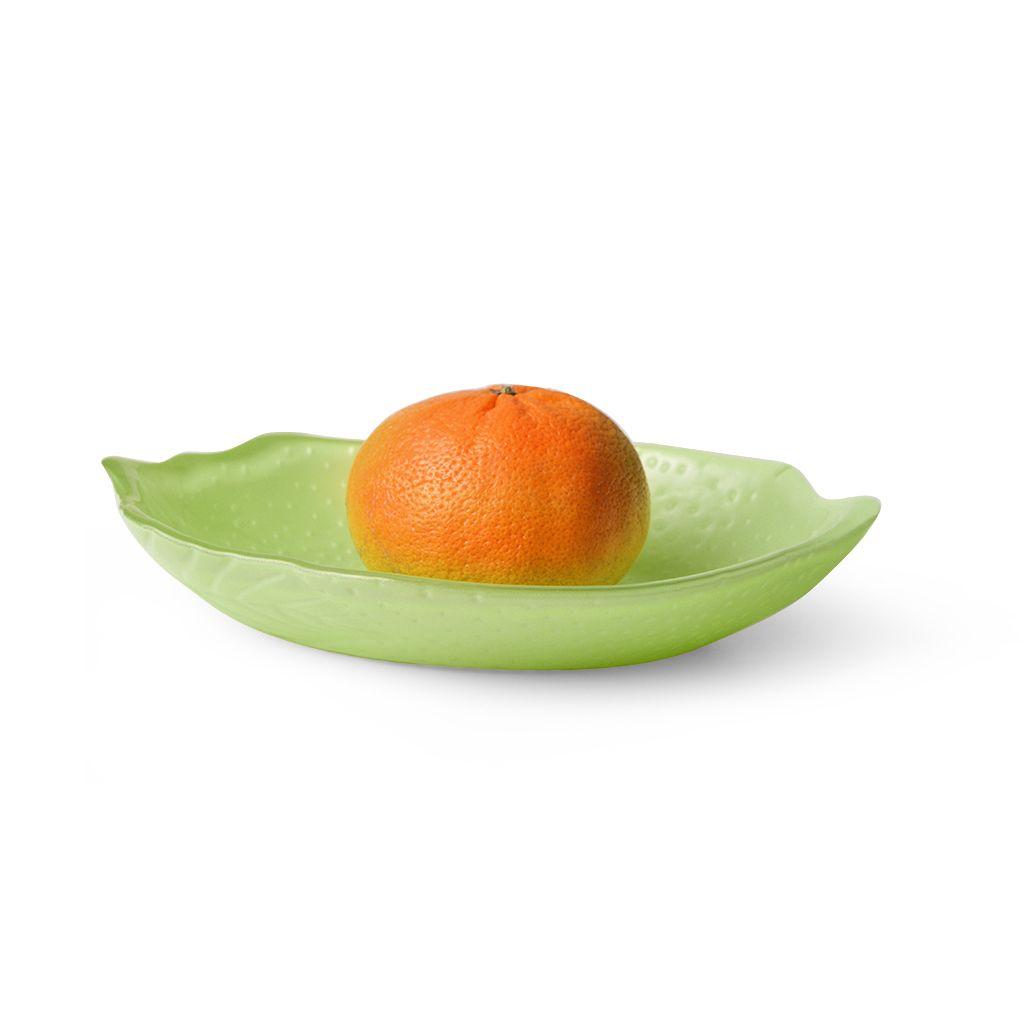 Fissman Блюдо Lemon 16,7х12,5х3,5 см, цвет зеленый (стекло)