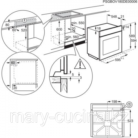Духовой шкаф Electrolux EOD 3H50 TX