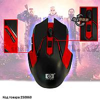 Беспроводная игровая мышь оптическая USB 6 кнопок 1600 dpi HP 2.4 GHZ Wreless mouse черно-красная