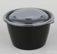 Контейнер круглый 500/144 мл.черный ПП Ake Plast (аке пласт) 500шт/кор