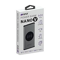 Универсальный аккумулятор NANO V Space Gray 5000 мАч, с беспроводной зарядкой в алюминиевом корпусе, Серый, -,1