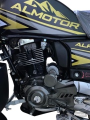 Мотоцикл Almotor ALR200 черный, золотистый8