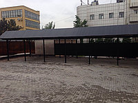 Навес с мягкой кровли