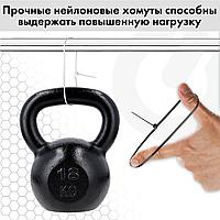 Стяжка (хомут) нейлоновая сверхпрочная POWER LOCK, 3,6х200 мм, КОМПЛЕКТ 100 шт., черная, SONNEN, 6079166