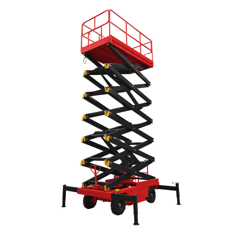 АРЕНДА. GROST Tower 500-9 DC с выдвижной платформой. Несамоходный подъемник ножничного типа с питанием от акку