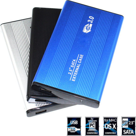 Внешний алюминиевый корпус/чехол/кейс для HDD 2,5 жесткого диска USB 3.0