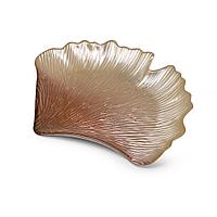 Fissman Блюдо ALBERO 33x20x2,8см, цвет розовый (стекло)