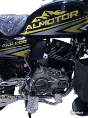 Мотоцикл Almotor ALR200 черный, золотистый7