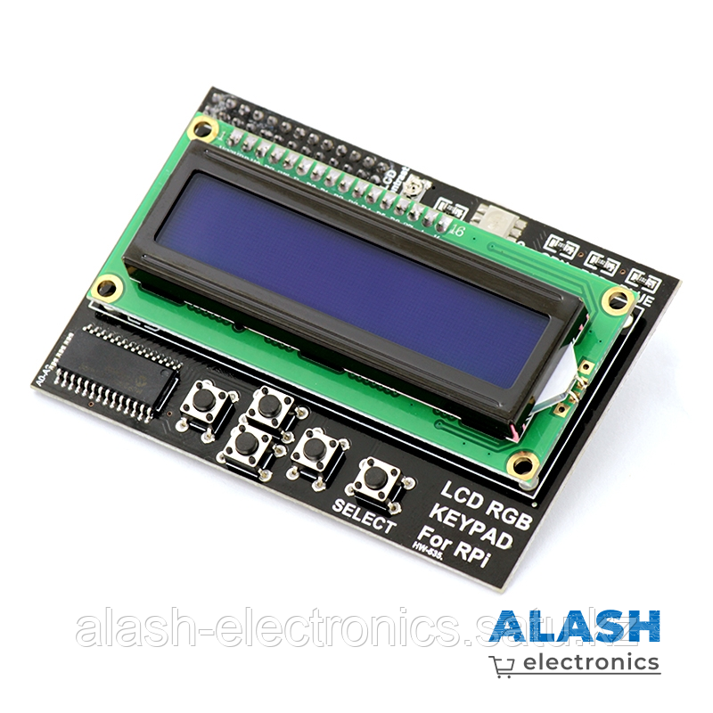 Модуль экрана с кнопками (LCD RGB Keypad) для RPi