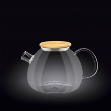 Чайник стеклянный с бамбуковой крышкой Wilmax 1200ml