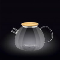 Чайник стеклянный с бамбуковой крышкой Wilmax 1200ml