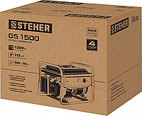 Бензиновый генератор STEHER (Штехер), 1/1.2 кВт, бензогенератор бесщеточный (GS-1500)8