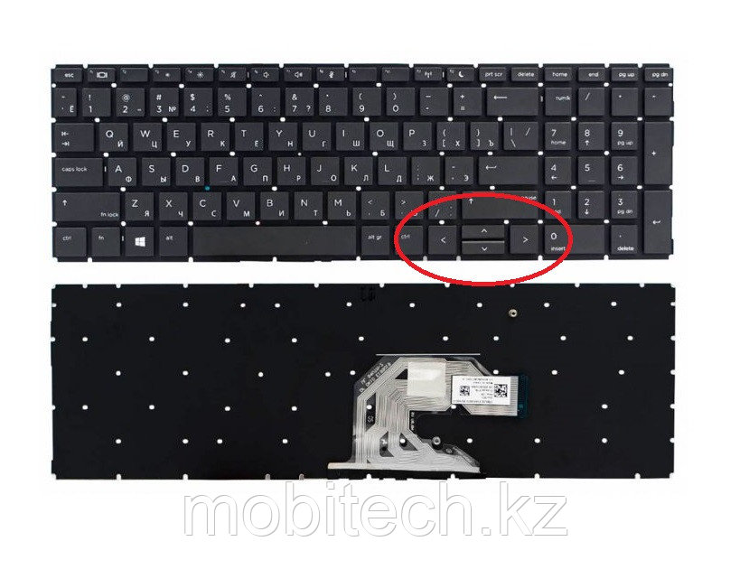 Клавиатуры HP 450 G7 ProBook 450 G6 ProBbook 450 G7 клавиатура c RU/EN раскладкой без подсветкиой