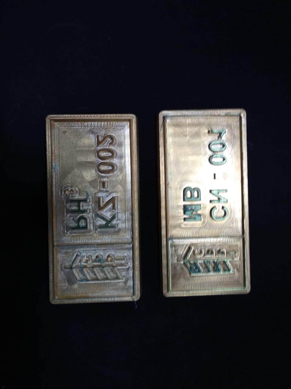 Клише для горячего тиснения из латуни