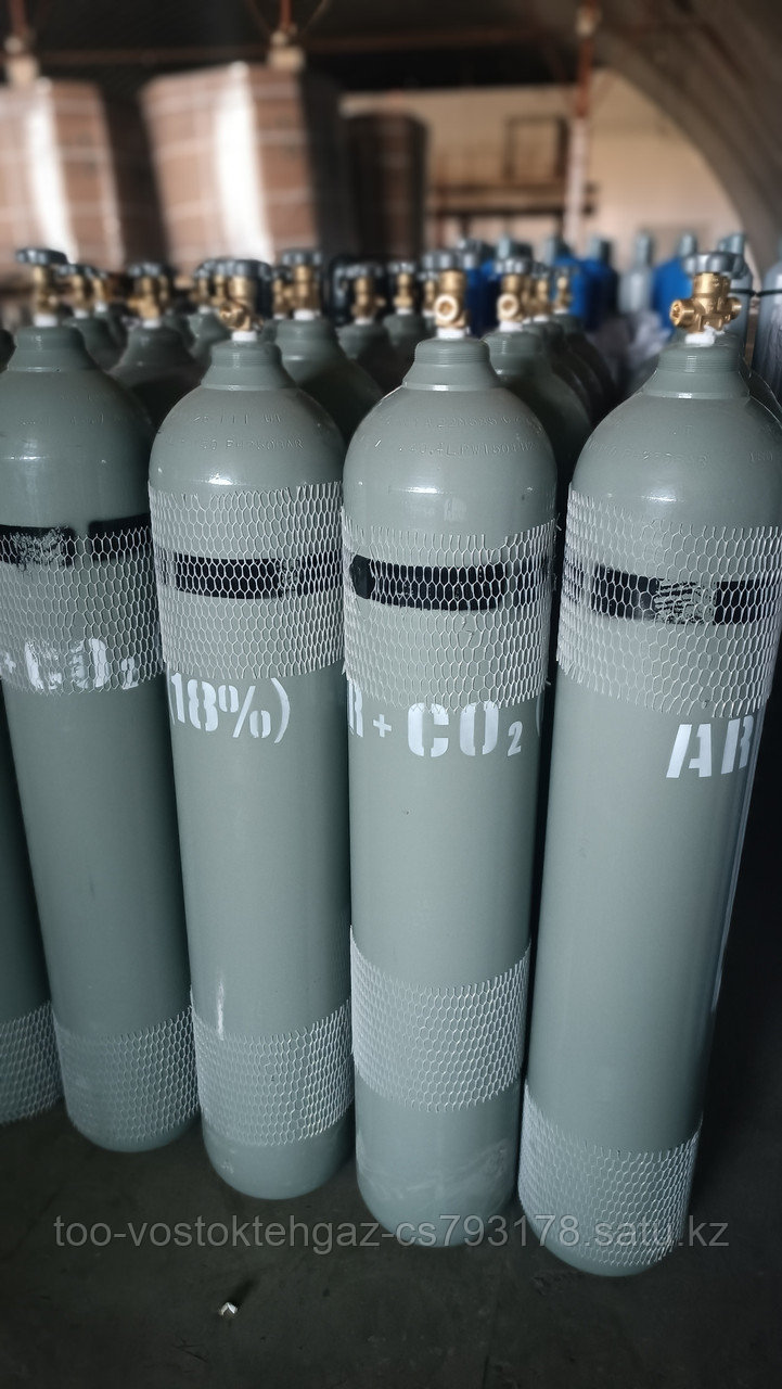Баллон стальной бесшовный сварочные смеси Производство Россия ГОСТ 949-73 Объём 40 л, 150 бар