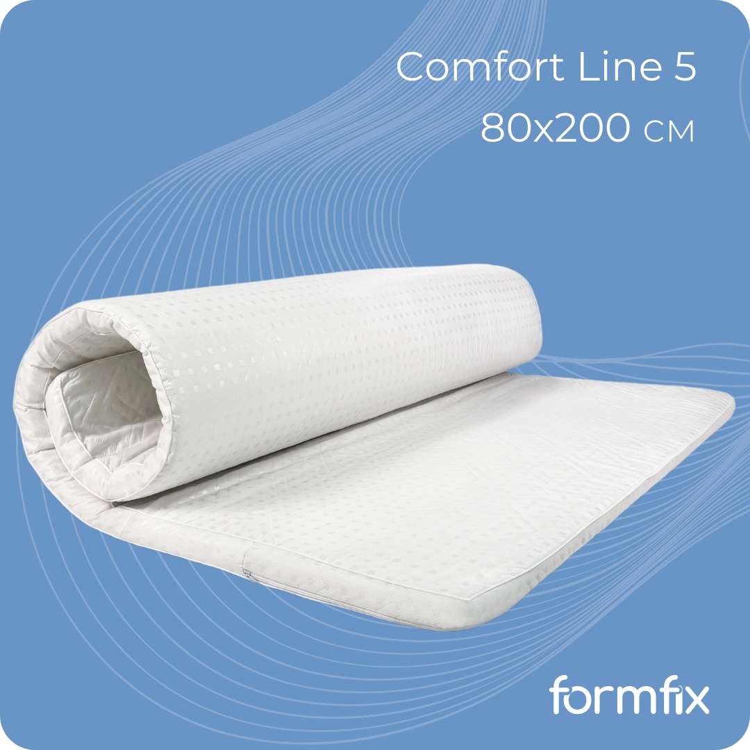 Топпер formfix Comfort Line 5, 80x200x5 см, чехол полиэстер
