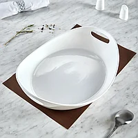 Блюдо глубокое с ручками 26 см Royal White TU1281-2 (набор 4шт) TUDOR2