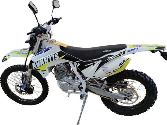 Мотоцикл Avantis Lux FX-250 черный, белый, желтый
