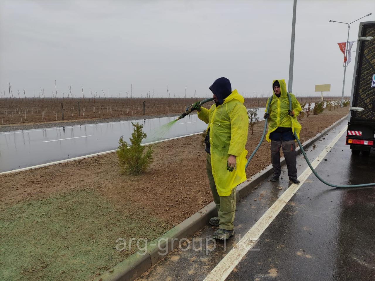 Гидропосев газона