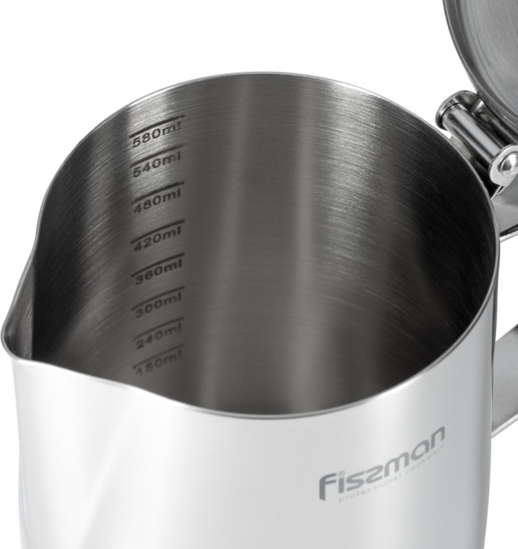 5249 FISSMAN Молочник с крышкой (нерж. сталь)