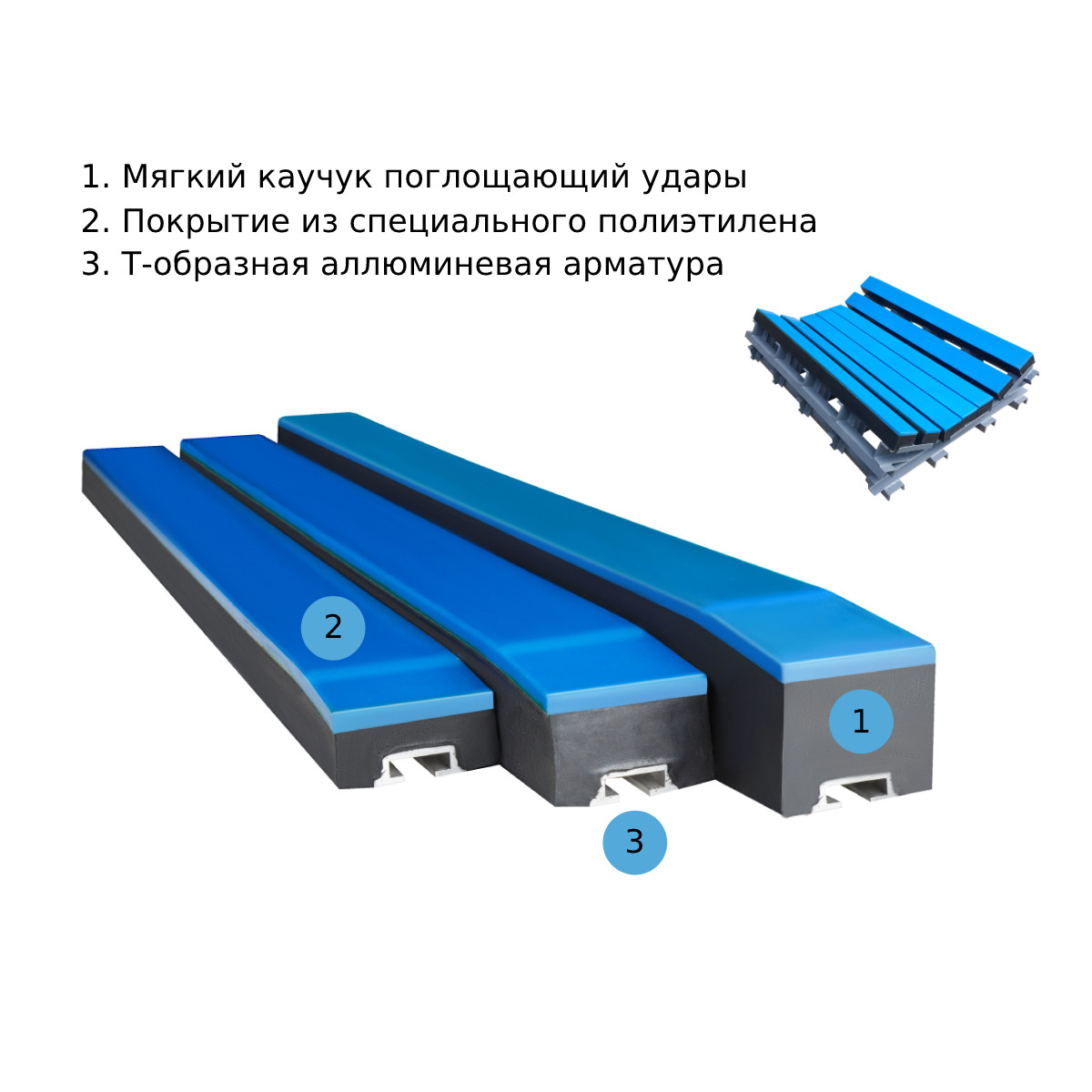 Демпферная станция 1200мм, балка H100
